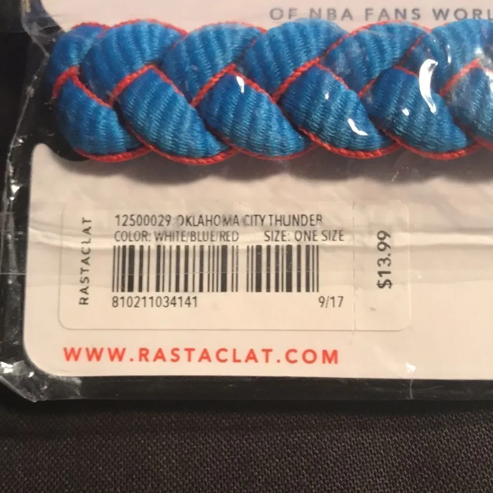 LAST ONE! NBA Thunder OKC Rastaclat BNIP NBA LAB - Picture 4 of 5